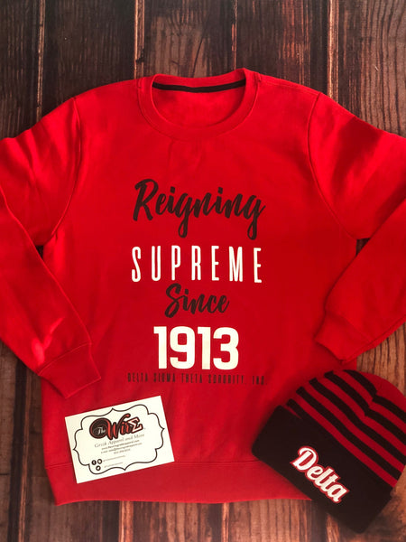 Reigning Supreme Sweatshirt and Beanie Bundle