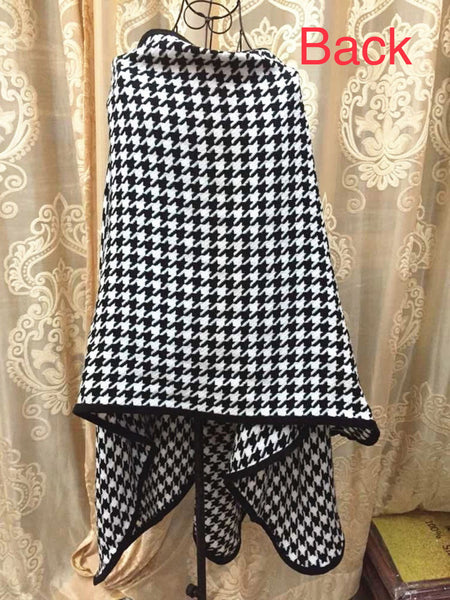 DST Houndstooth Poncho