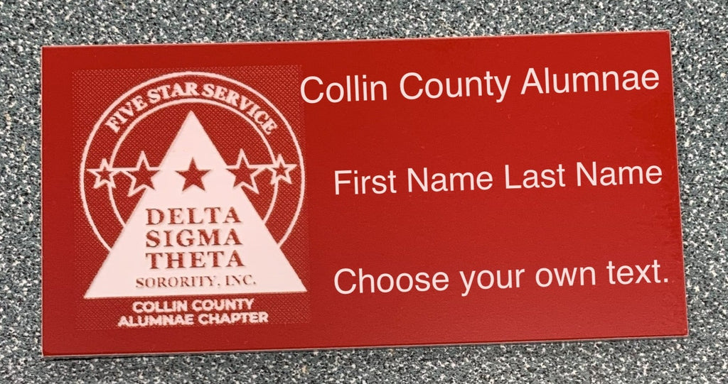 Collin County Custom Name Badge